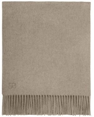 Bompard Origines Cashmere Fringed Scarf - Brown