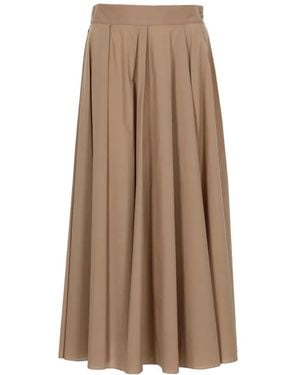 Fay Pleated Skirt - Natural
