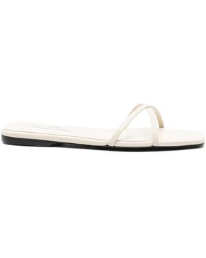 TOTEME Leather Sandals - White