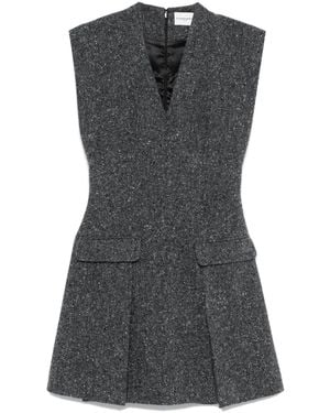 Claudie Pierlot ツイード ドレス スーツ - グレー