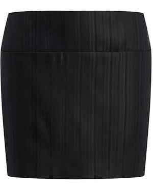 Dondup Minijupe À Chevrons - Noir