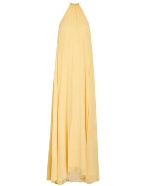 Delos Vestido Luna Con Cuello Halter - Metálico