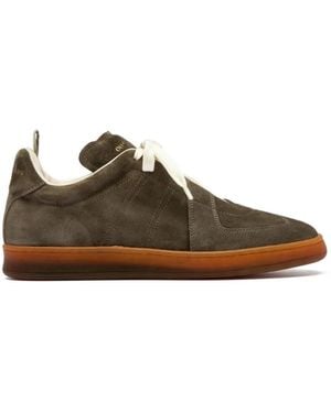 Officine Creative Militia 002 Lace-Up Trainers - Brown