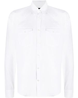 Dell'Oglio Slim Button Shirt - White