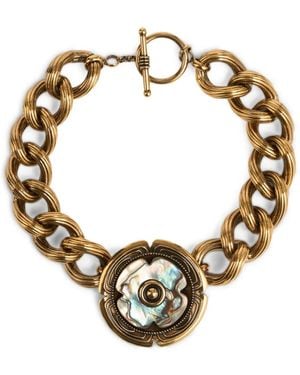 Etro Floral-Motif Necklace - Metallic