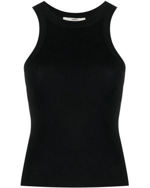 Ba&sh Cynda Ribbed Cotton Tank Top - Black