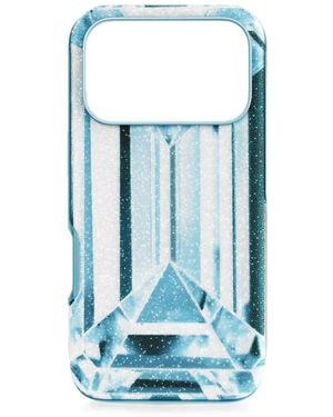 Swarovski Iphone 17 Pro Crystal-Embellished Phone Case - Blue
