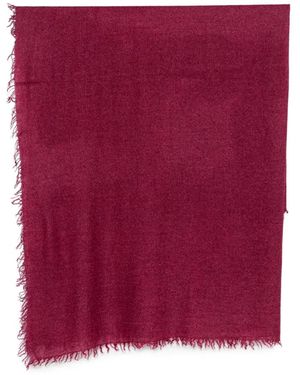 Faliero Sarti Frayed-Edge Scarf - Purple