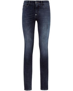 Philipp Plein Stone-Washed Jeggings - Blue