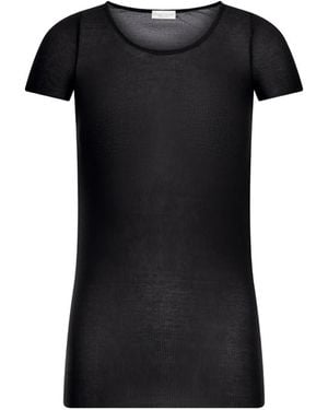Roberto Collina Ribbed T-Shirt - Black