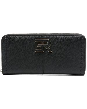 ERMANNO FIRENZE Portefeuille Zippé À Logo - Black