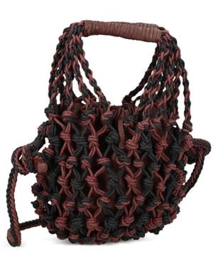 Alysi Bolso Net de piel - Negro