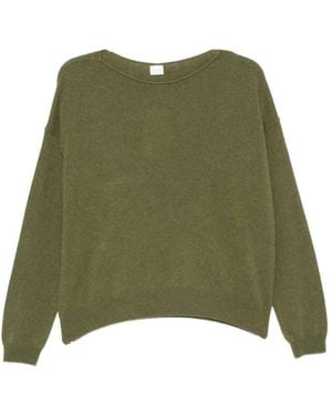 C.T.Plage Fine-Knit Boat-Neck Jumper - Green