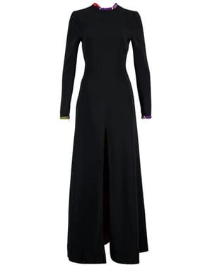 PUCCI Long-Sleeve Printed Maxi Dress - Black