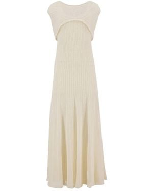 KHAITE Thora Maxi Dress - Natural