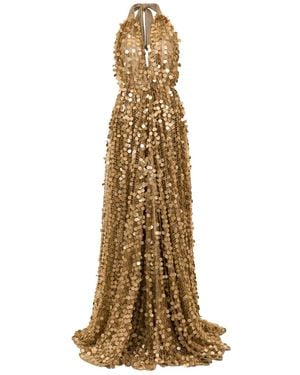 SANA OSMANI Divina Sequin Maxi Dress - Metallic