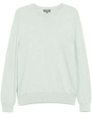 N.Peal Cashmere Oxford Sweater - Green