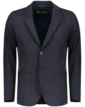 Herno Single-Breasted Blazer - Blue