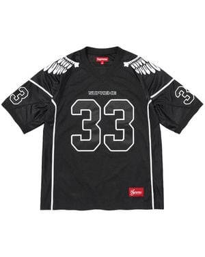Supreme Wings-Print T-Shirt - Black