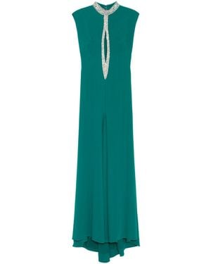 Saiid Kobeisy Crystal-Embellished Dress - Green