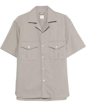 Eleventy Chemise À Poche Poitrine - Grey
