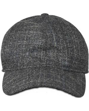Borsalino Textured Baseball Cap - Gray