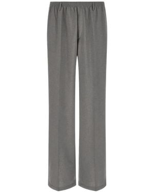 Cellar Door Ezio Elasticated Pleated Pants - Gray