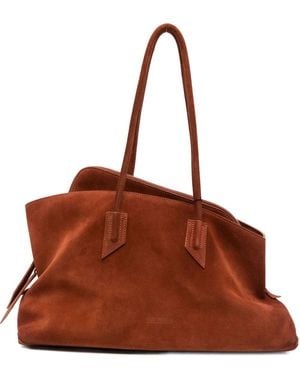 The Attico Medium La Passeggiata Shoulder Bag - Brown