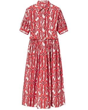 La DoubleJ Libertine Midi Dress - Red