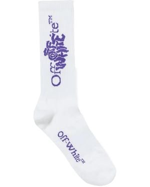 Off-White c/o Virgil Abloh Diagonal Ribbed Socks - White