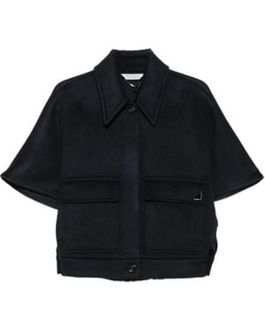 Max Mara Short-Sleeve Cape - Black