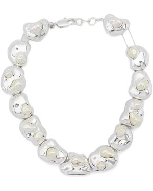 Ryenn's Eyes X Quentin Jones Sculpted Statement Necklace - White