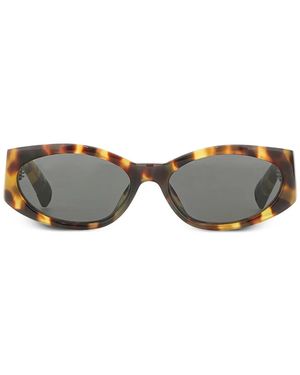 Linda Farrow X Jacquemus Lunettes De Soleil Ovalo - Gris