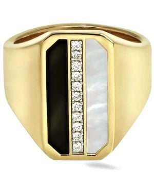 Lark & Berry 18Kt Eclipsis Diamond Ring - Metallic