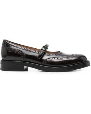 Church's Sheila Brogue-Detail Buckle-Fastening Loafers - Black