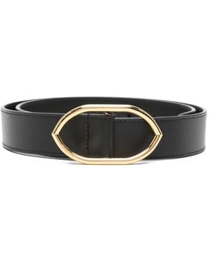 Jacquemus Calisson Oval-Buckle Belt - Black