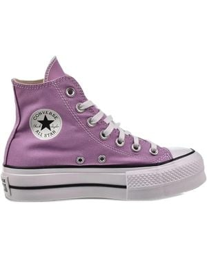 Converse Chuck Taylor All Star Lift Hi Sneakers - Purple