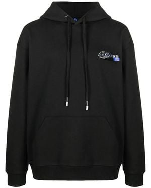 Adererror Logo-Print Hoodie - Black