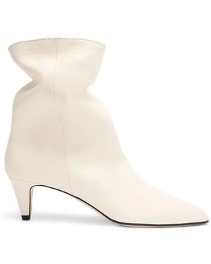 BY FAR Lysander Limewash Pointed Boots - Natural