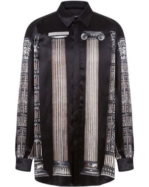 Moschino Graphic-Print Shirt - Black