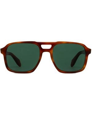 Cutler and Gross Occhiali Da Sole 1394 Con Montatura Stile Pilota - Verde