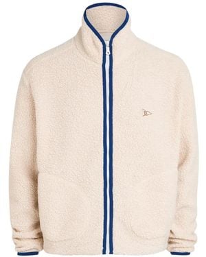 Drake's Fleece Zip-Up Jacket - Natural
