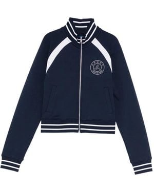SPORT b. by agnès b. Logo-Embroidered Jacket - Blue