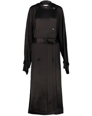 TOTEME Gabardina De Satén - Negro