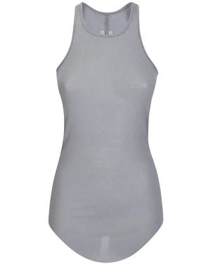 Rick Owens Basic Ribbed-Knit Tank Top - Gray
