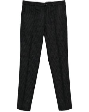 Paul Smith Gingham Check Trousers - Black