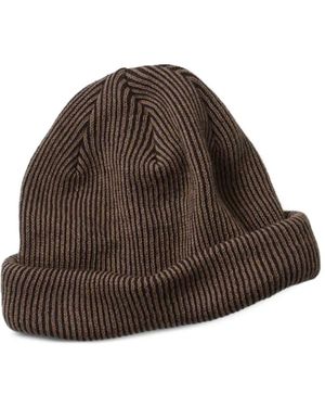 RoToTo Ribbed Beanie - Brown