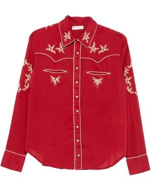 MAISON HOTEL Rodeo Floral-Embroidered Shirt