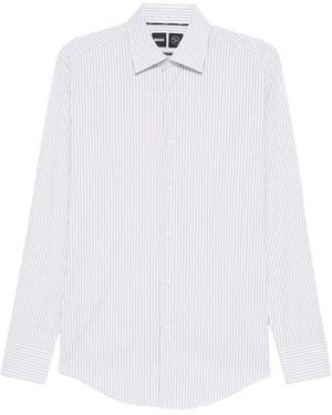 BOSS Striped Long-Sleeve Shirt - White