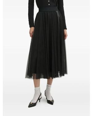 Joop! Tulle A-Line Midi Skirt - Black